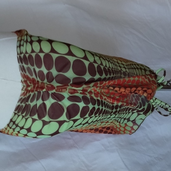 NWOT Shein psychedelic bikini with ruched skirt and head scarf Sz XL 3 PIECES! - Picture 11 of 16